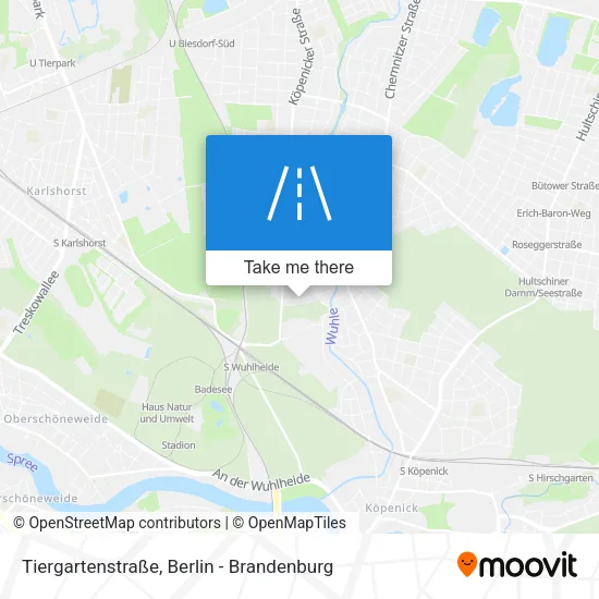 Карта Tiergartenstraße