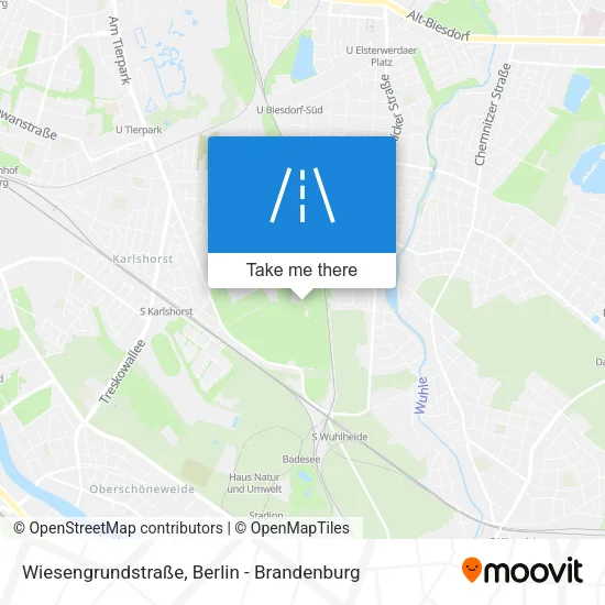 Карта Wiesengrundstraße