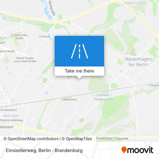 Карта Einsiedlerweg