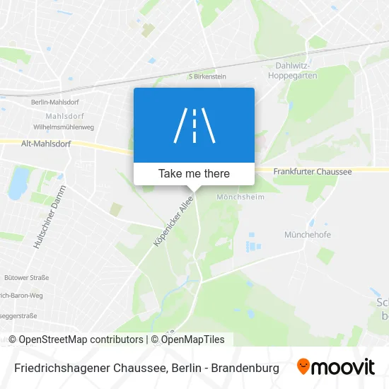 Friedrichshagener Chaussee map