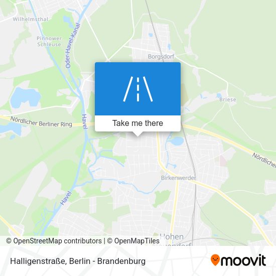 Halligenstraße map
