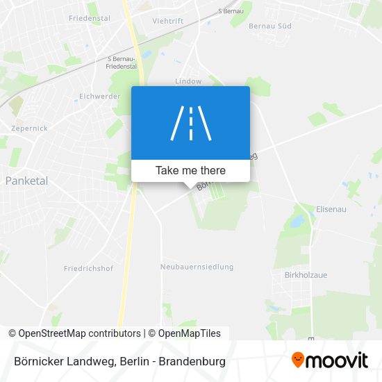 Börnicker Landweg map