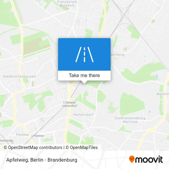 Карта Apfelweg