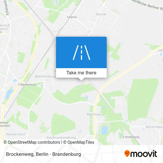 Brockenweg map