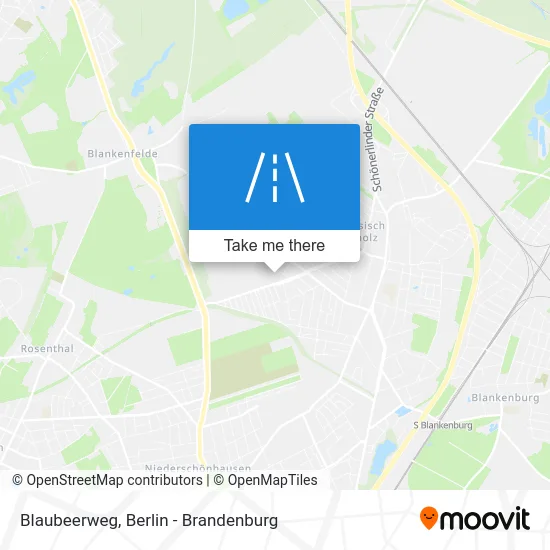 Blaubeerweg map