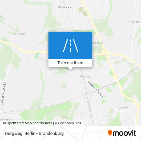 Bergweg map