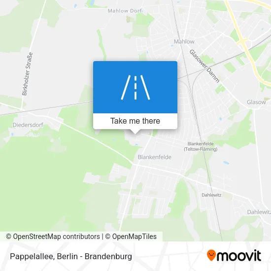 Карта Pappelallee