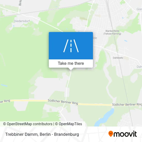 Trebbiner Damm map