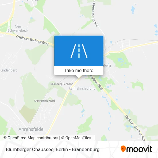 Blumberger Chaussee map