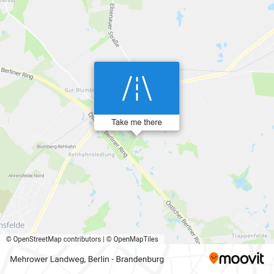 Mehrower Landweg map