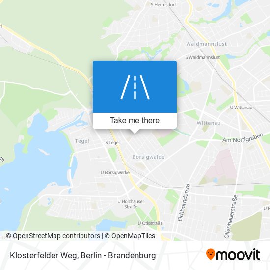 Klosterfelder Weg map