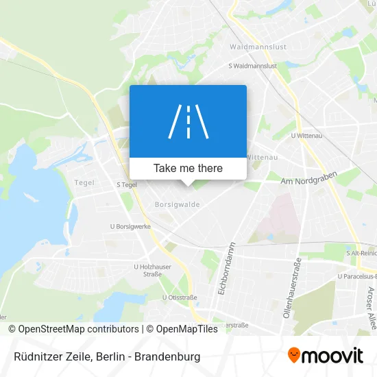 Карта Rüdnitzer Zeile
