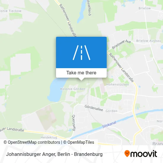 Johannisburger Anger map