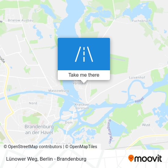 Lünower Weg map