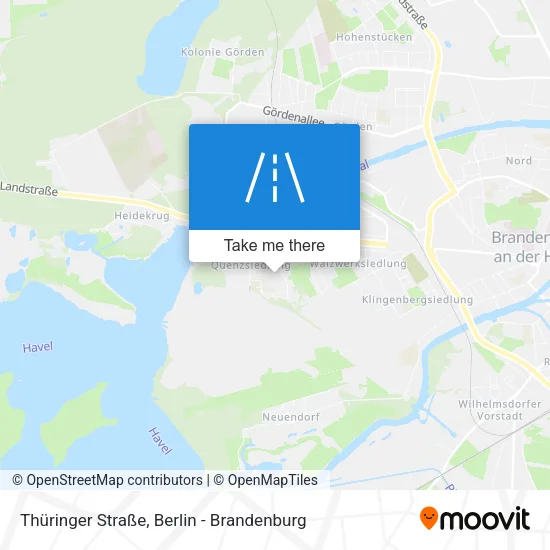 Карта Thüringer Straße