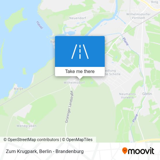 Zum Krugpark map