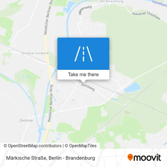 Карта Märkische Straße