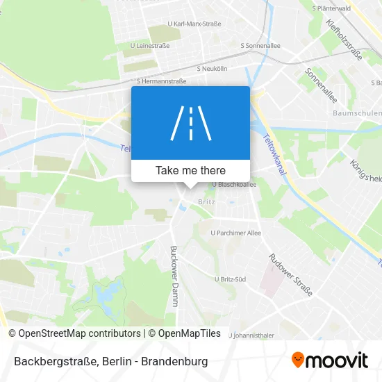 Карта Backbergstraße
