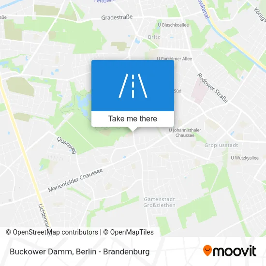 Buckower Damm map