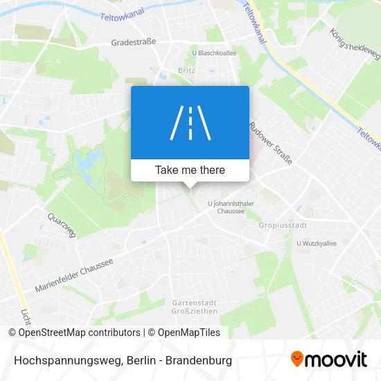 Карта Hochspannungsweg