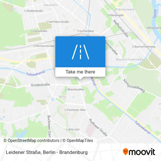 Карта Leidener Straße