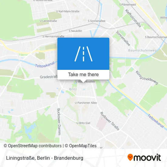 Карта Liningstraße