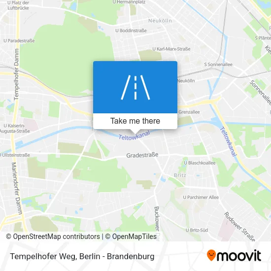 Карта Tempelhofer Weg