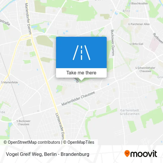 Карта Vogel Greif Weg
