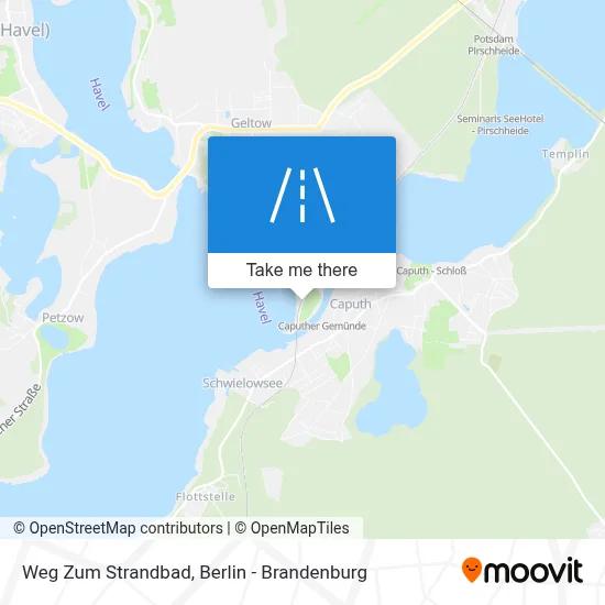 Weg Zum Strandbad map