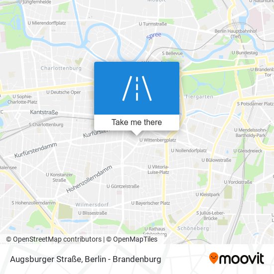 Карта Augsburger Straße