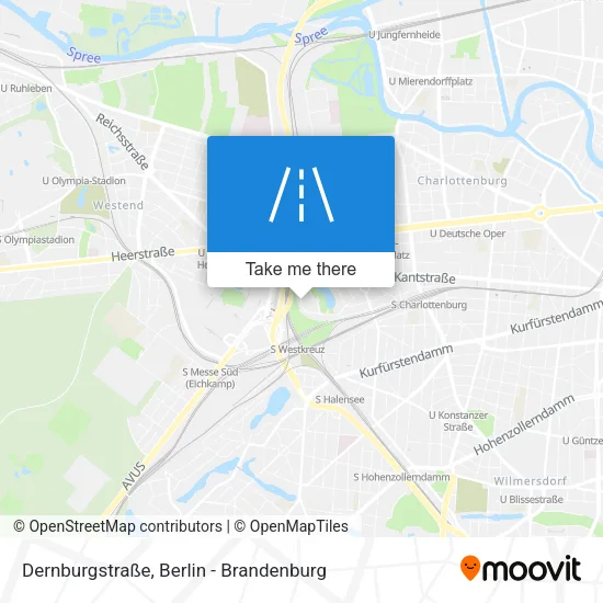 Карта Dernburgstraße