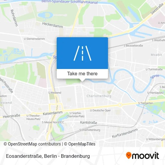 Карта Eosanderstraße