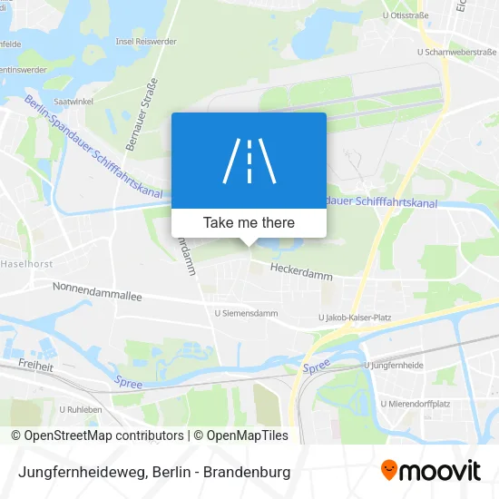 Карта Jungfernheideweg