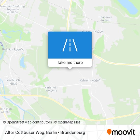 Alter Cottbuser Weg map