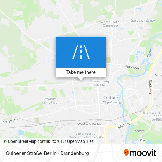 Карта Gulbener Straße