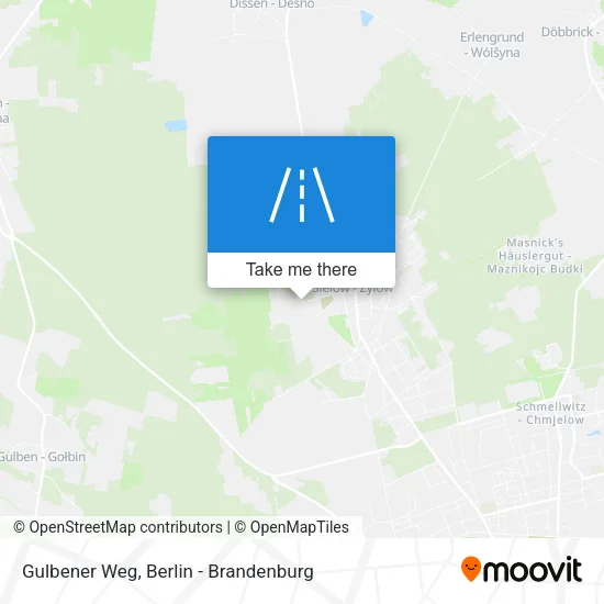 Карта Gulbener Weg