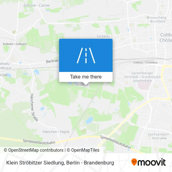 Карта Klein Ströbitzer Siedlung