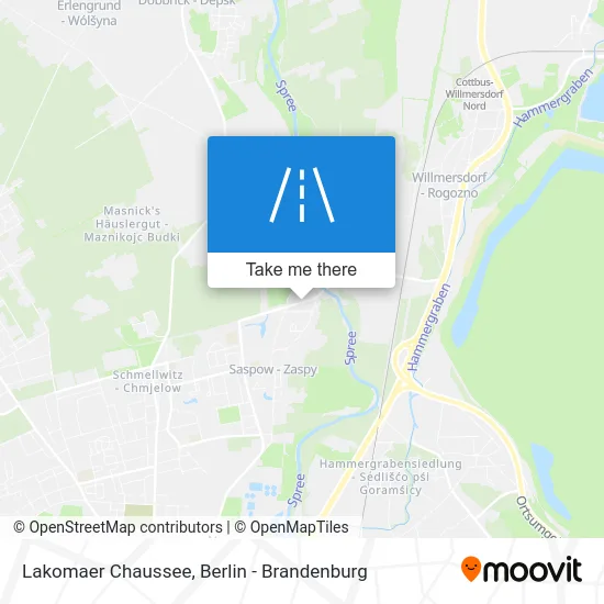 Lakomaer Chaussee map