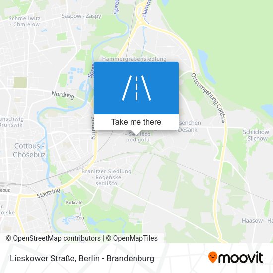 Lieskower Straße map