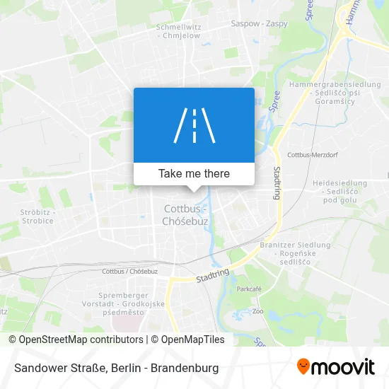 Sandower Straße map