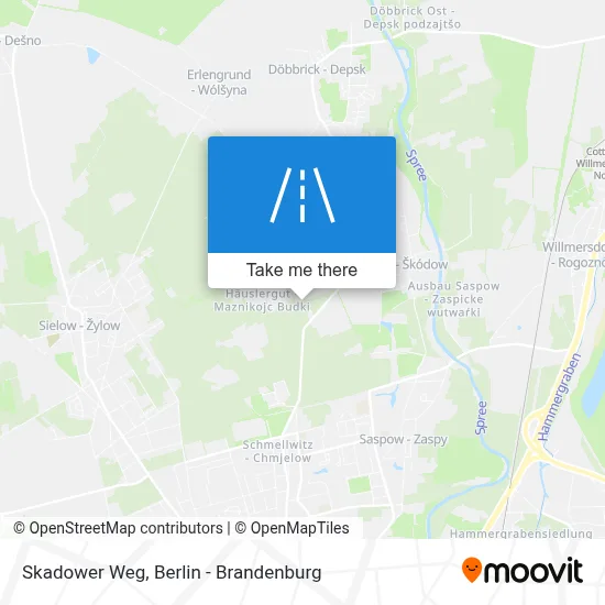Skadower Weg map