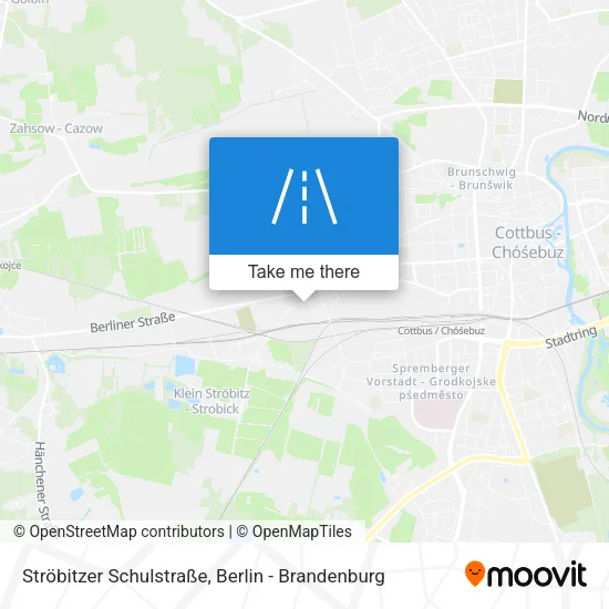 Карта Ströbitzer Schulstraße