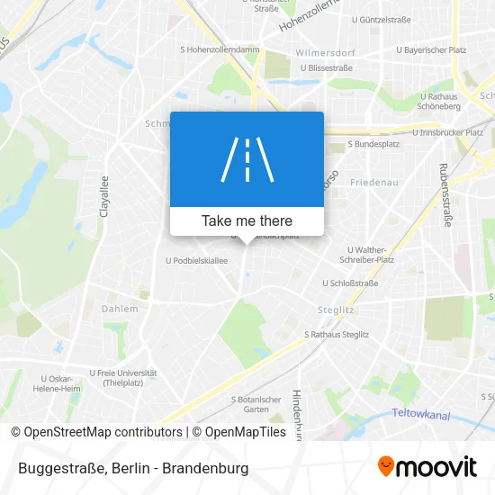 Карта Buggestraße