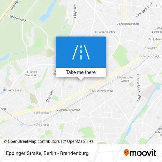 Карта Eppinger Straße