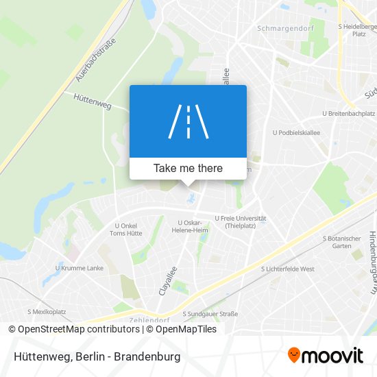 Hüttenweg map