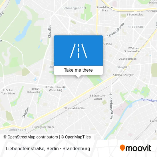 Карта Liebensteinstraße