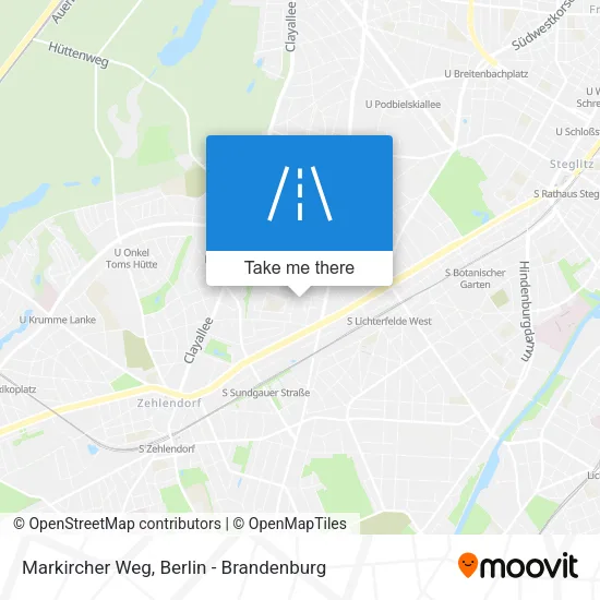 Карта Markircher Weg