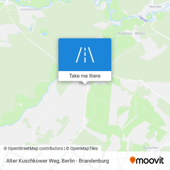 Alter Kuschkower Weg map