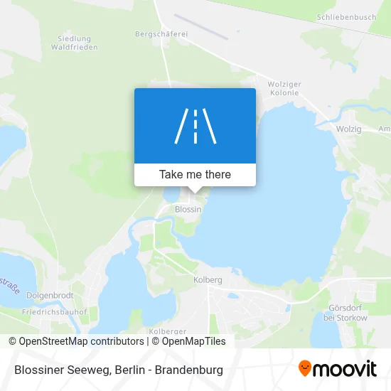Blossiner Seeweg map