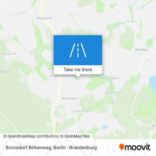 Bornsdorf Birkenweg map